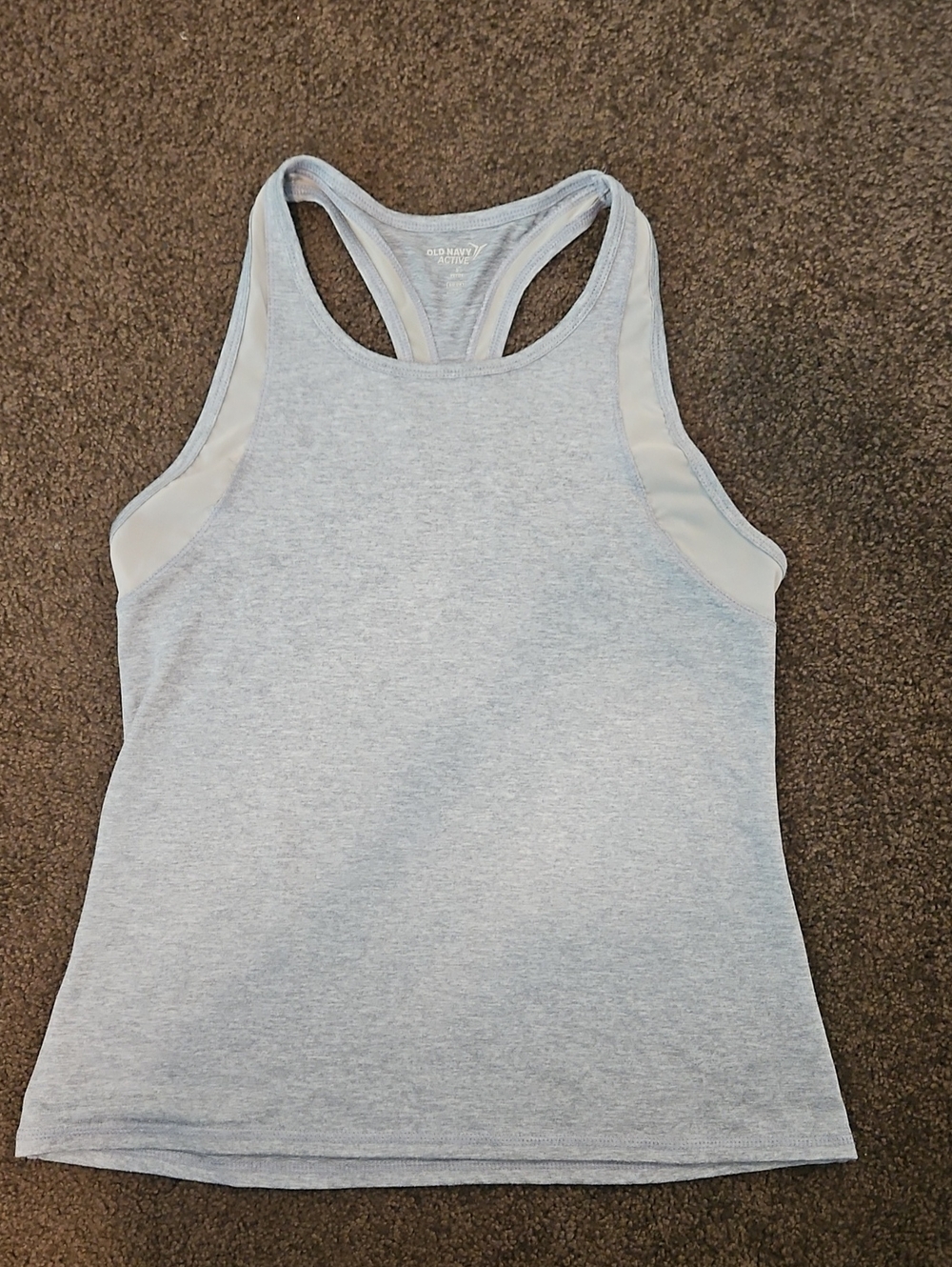Old Navy Light Heather Gray Active Racerback Tank